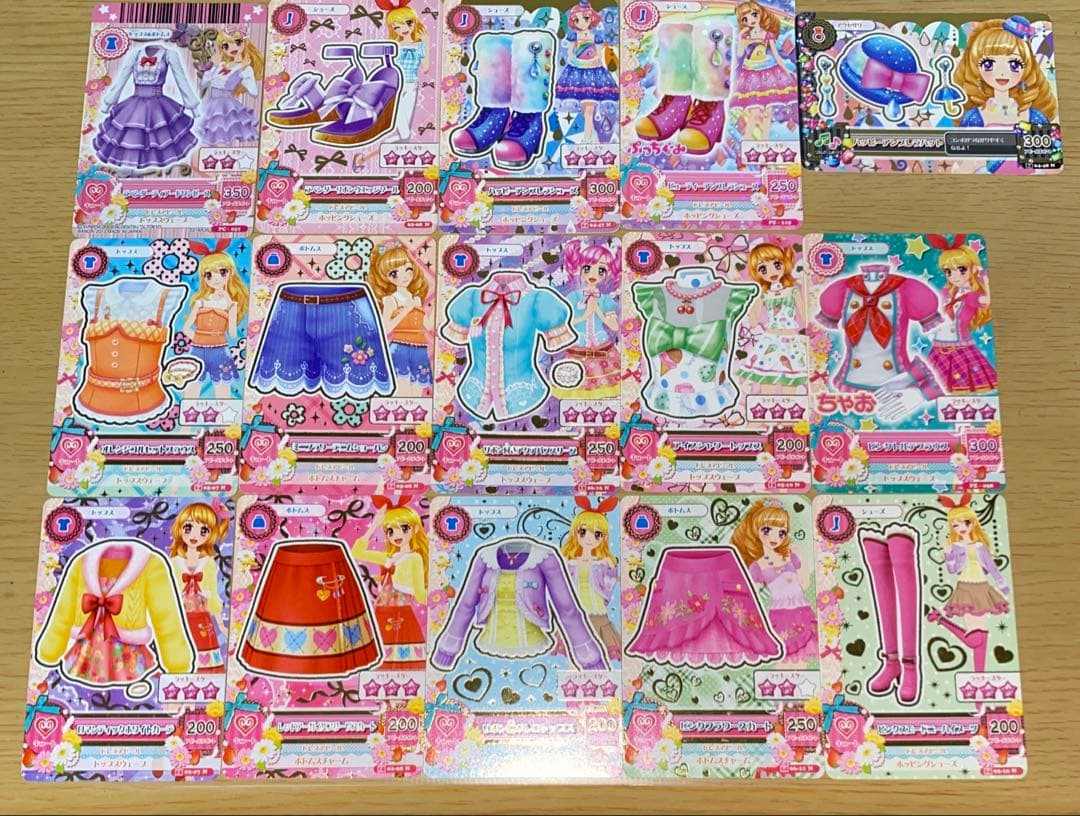 アイカツカード キュート 15枚まとめ売り 星宮いちご 大空あかり 姫里