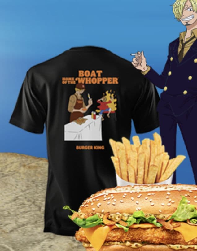 ワンピース バーガーキング コラボTシャツ Lサイズ サンジ - メルカリ