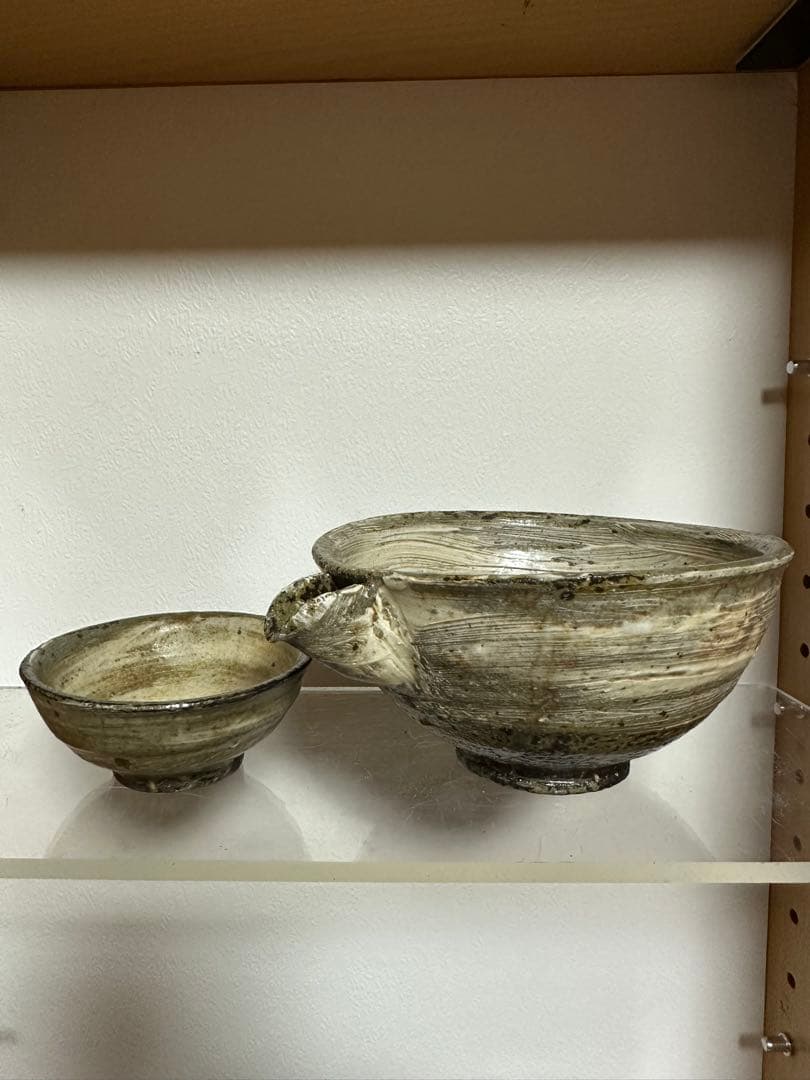 尾形アツシ 全刷毛目 酒器 片口 ぐい呑み 尾形アツシ 刷毛目 小 片口 | 月森 utsuwa&gallery tsukimori