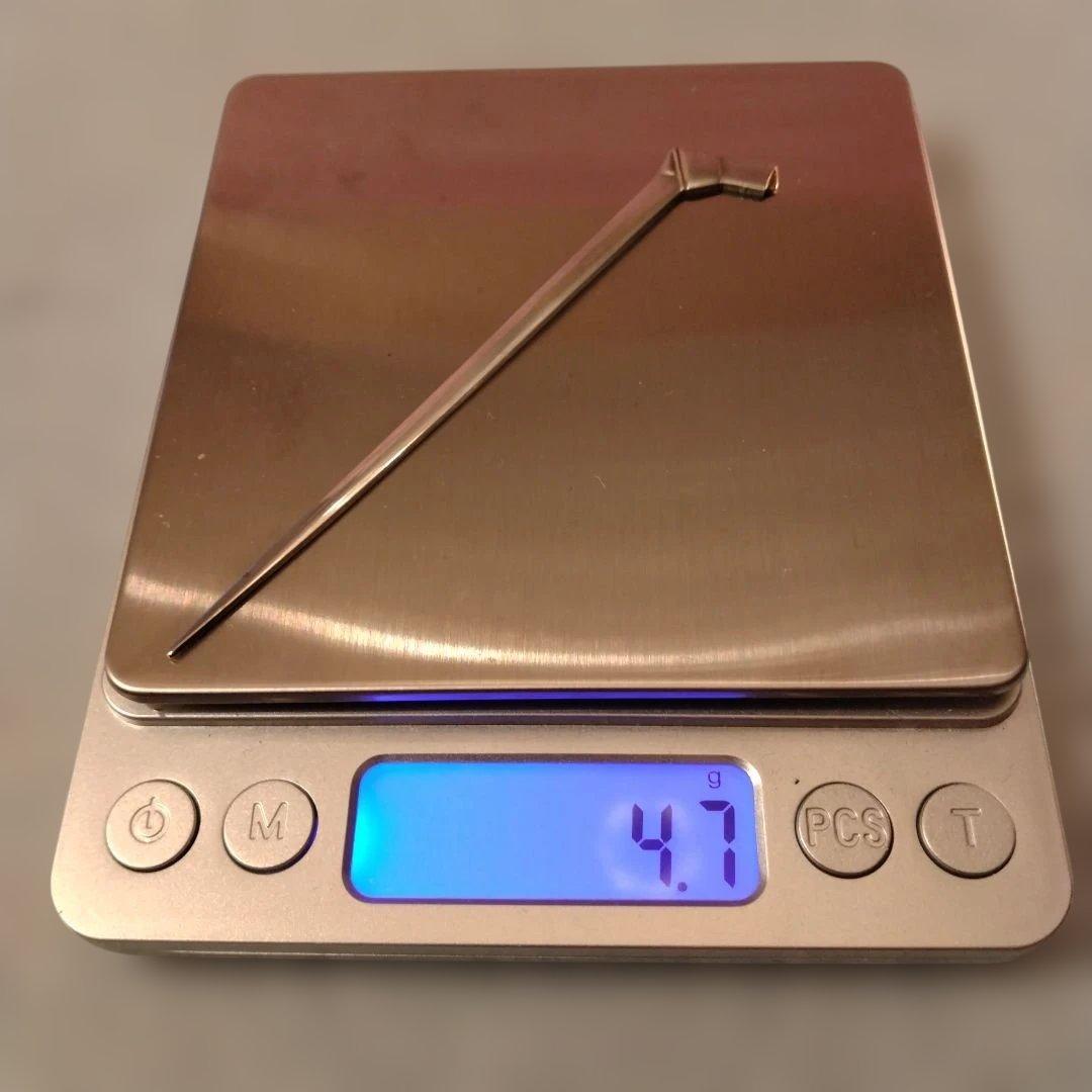銀製　楊枝　5本組　箱なし　23.5g