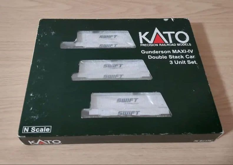 KATO製ダブルスタックカー 3両セット　アメリカ型貨車 KATO鉄道模型オンラインショッピング （N）ArroWedge UP （ダブル