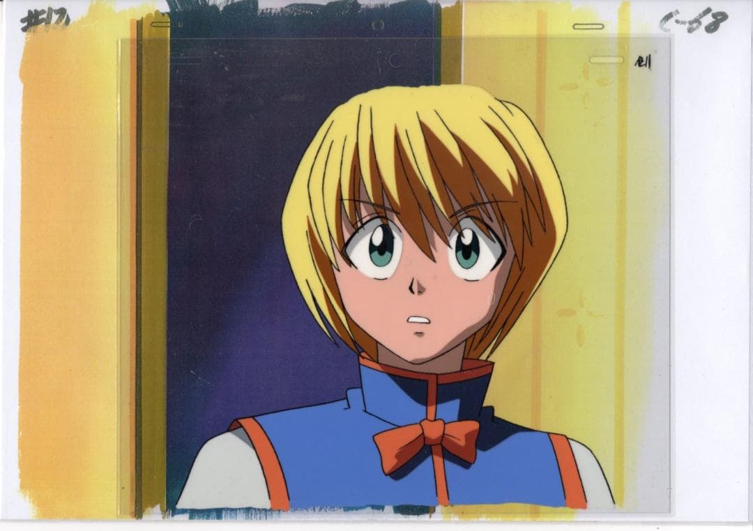 HUNTERxHUNTER　ハンターハンター　保証書付属　クラピカ　セル画 Yahoo!オークション - HUNTER×HUNTER クラピカ セル画 1999年アニメ