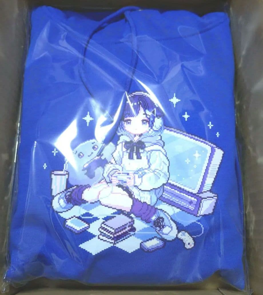 ぶいすぽっ！紡木こかげ 誕生日記念2025 パーカー ブルーXL - メルカリ