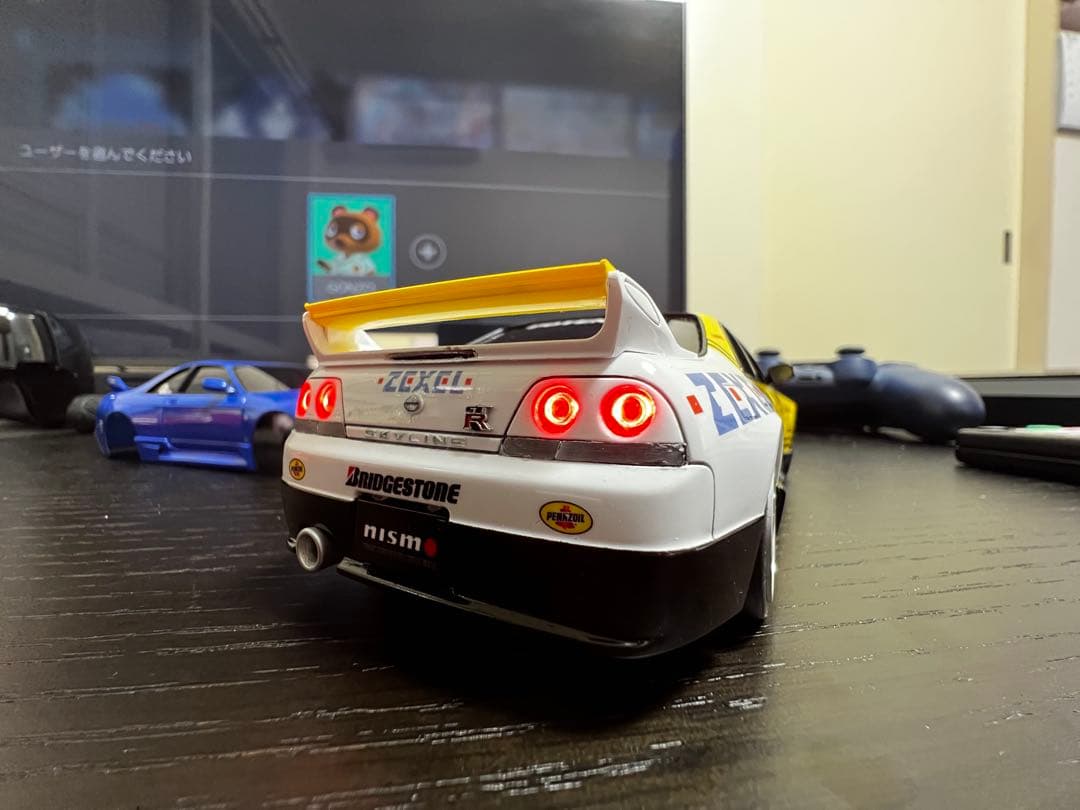 ミニッツ　R33 ニスモ　フルLED フルエアロ　写真追加 スカイライン GT-R R33 電飾ボディ完成 | 輝け！ミニッツ ～電飾ボディ