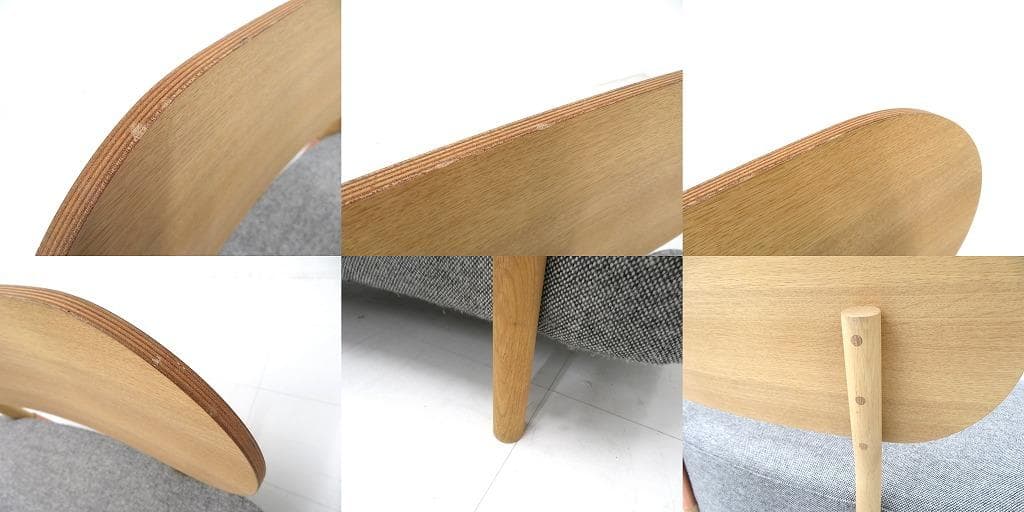 展示品 カリモク ドラドラ 北欧 オーク材 ソファ ラウンジチェア