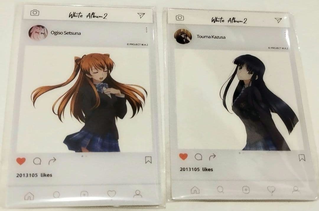 2人）WHITE ALBUM2 クリアカード 小木曽雪菜 冬馬かずさ 中国 ②