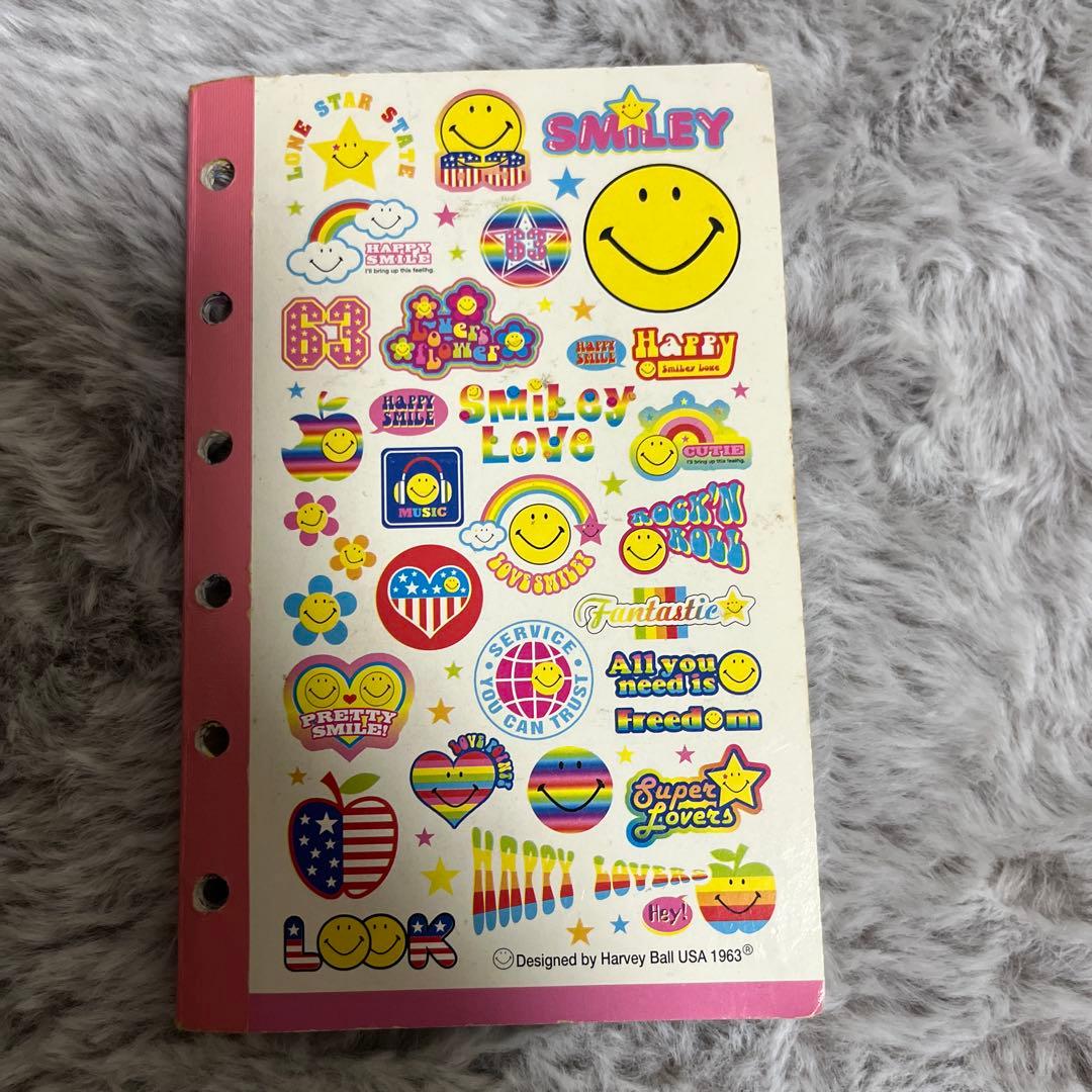 平成当時物⭐︎シール帳 完成品 シール付き スマイリー 平成女児 使用