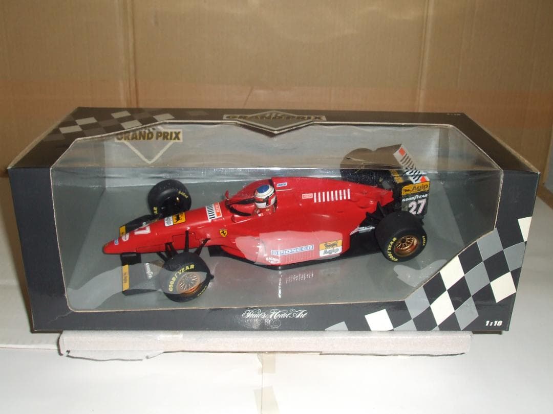ミニチャンプス　１／１８　フェラーリ　４１２　T1　ジャン・アレジ　＃２７ ミニチャンプス PMA PMA 1/18 フェラーリ 412 T1 J.アレジ #27