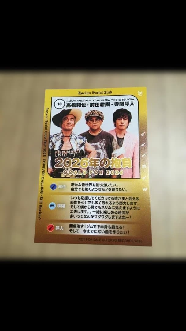 非売品】ロックオンソーシャルクラブ 会場限定オリジナルカード - メルカリ