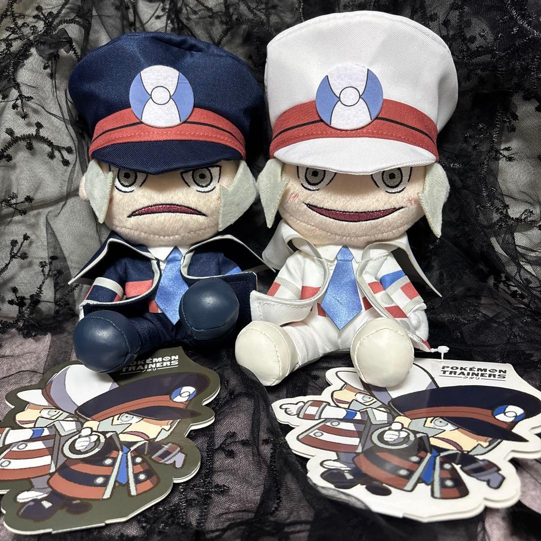 PokémonTrainers ぬいぐるみ ノボリ&クダリ レア】ノボリ クダリ ぬいぐるみ ポケモンセンター限定 サブウェイ