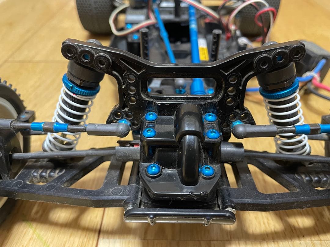 タミヤ DF-03 キーンホーク ブルーアルミパーツ改造 プロポセット