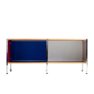 チャールズ＆レイ・イームズ ESU100 ストレージユニット　マルチ イームズ ストレージユニットESU マルチカラー／ジンク 4段2列［ESU420
