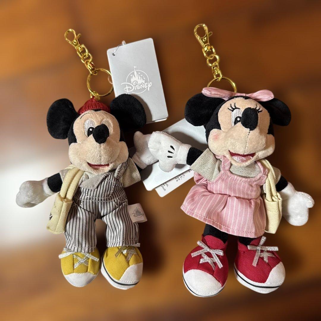 ディズニーストア 立川立飛限定 ミッキー＆ミニー キーホルダー