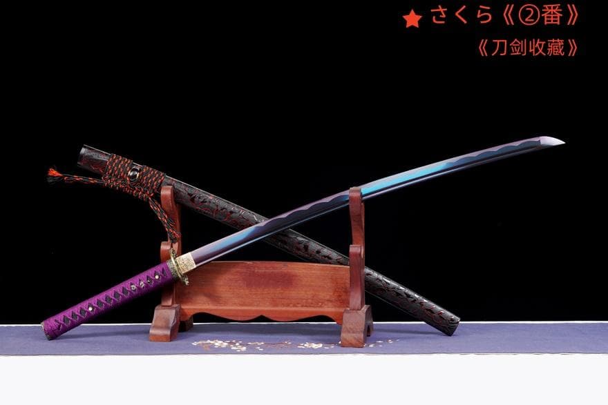 【紫の侍】 模造刀 居合刀 武士道 武具 漢剣 唐刀 龍泉剣 手鍛造打 紫の侍】 模造刀 居合刀 武士道 武具 漢剣 唐刀 龍泉剣 手鍛造打 紫の