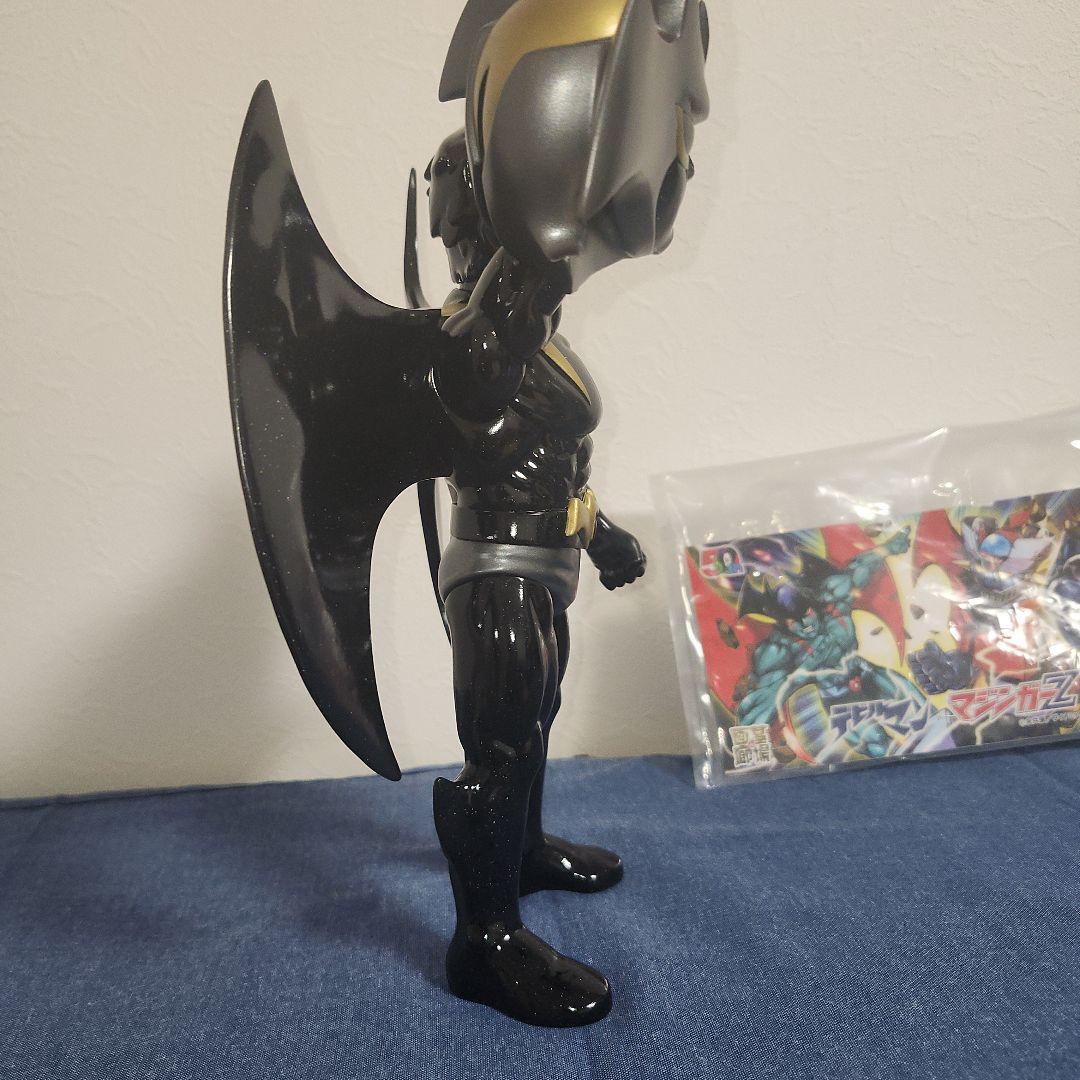 墓場の画廊 デビルマン マスク 面取れ ソフビ ブラック細かな金ラメ