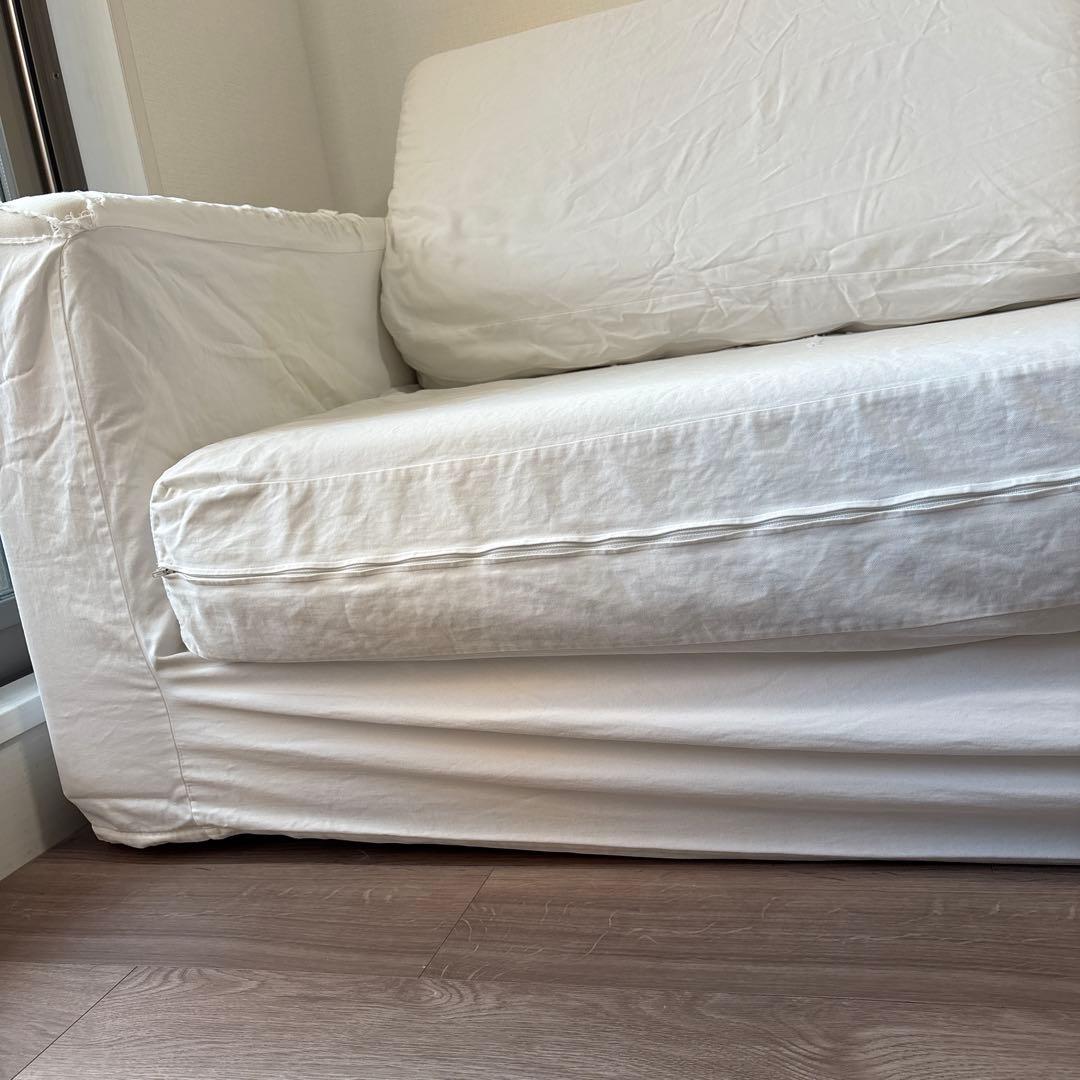 無印良品 ソファ 幅190cm 2〜3人掛け 布製 ホワイト 白色 SOFA - メルカリ