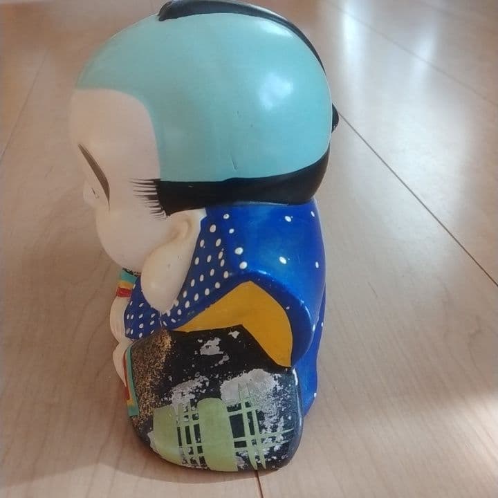 昭和レトロ 福助人形 骨董品 貯金箱 置物 - メルカリ