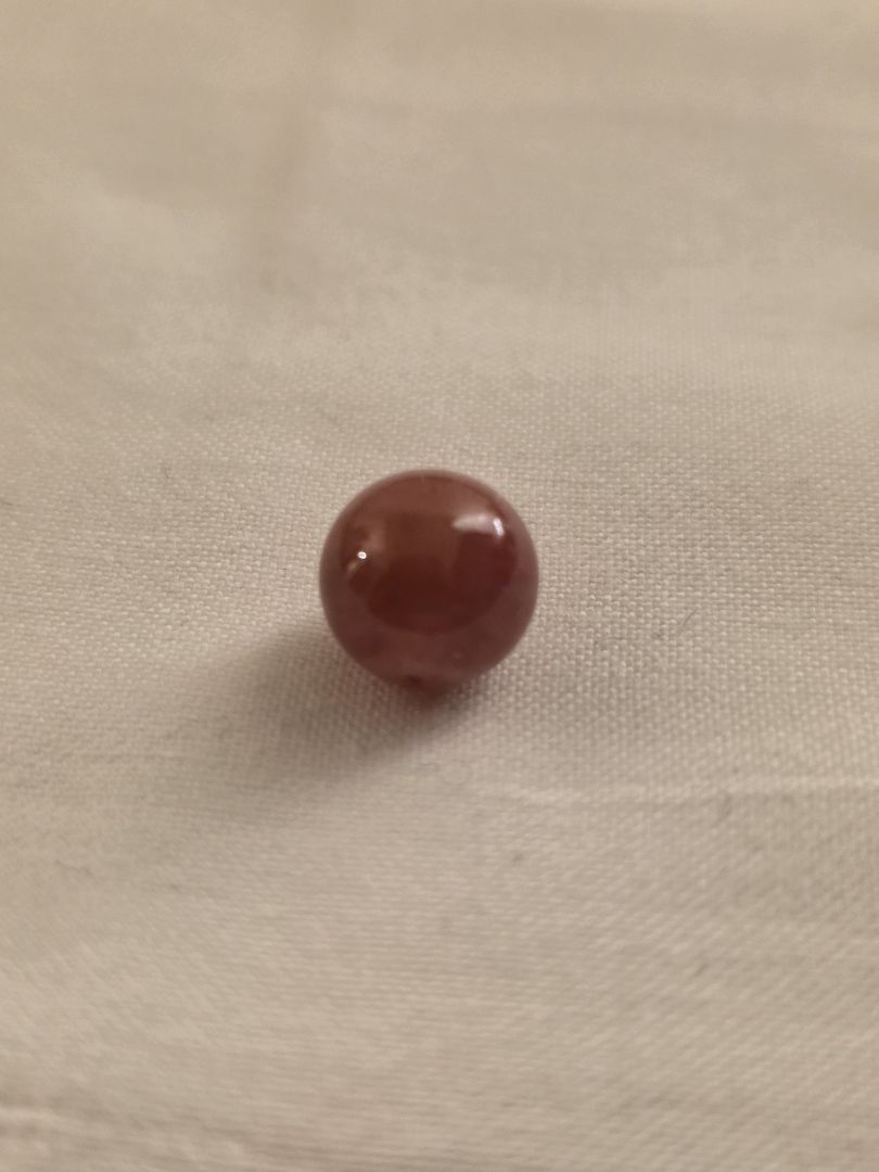 【極美・大人ピンク】天然ストロベリークォーツ 13mm　レピドクロサイト/高密度 1点物】高品質◇ファントム ストロベリークォーツ(レピドクロサイト