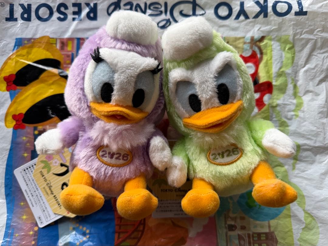 デイジーダック&ドナルドダック ぬいぐるみ 2026年モデル セット