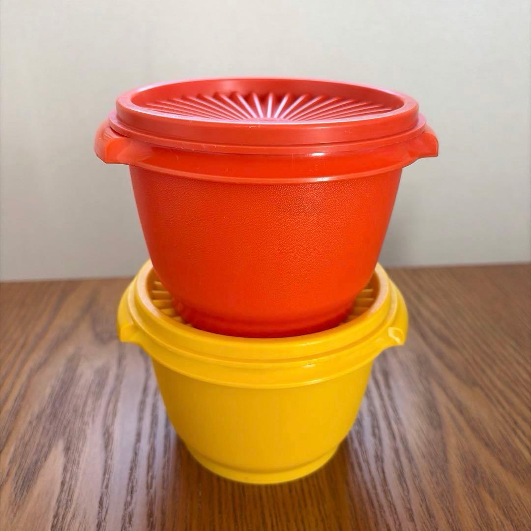 レトロ•希少】 Tupperware タッパーウェア ベルポピー 2個セット