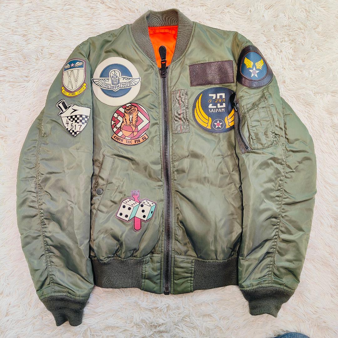極美品 AVIREX MA-1 TOP GUN フライトジャケット L 長渕剛 - メルカリ