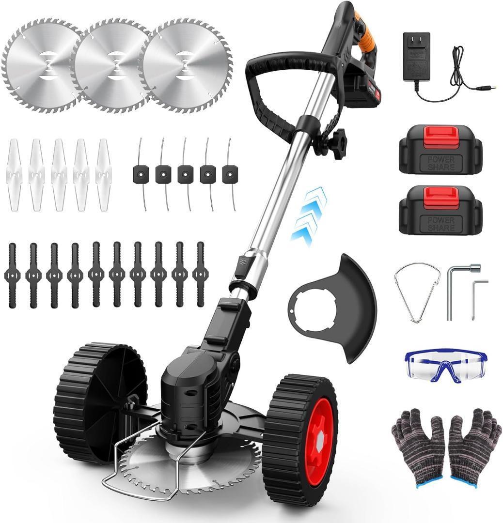 草刈り機 充電式 高性能 21V 4000mAhのバッテリー総容量 強力電動草刈 草刈り機 充電式 高性能 21V 4000mAhのバッテリー総容量 強力電動