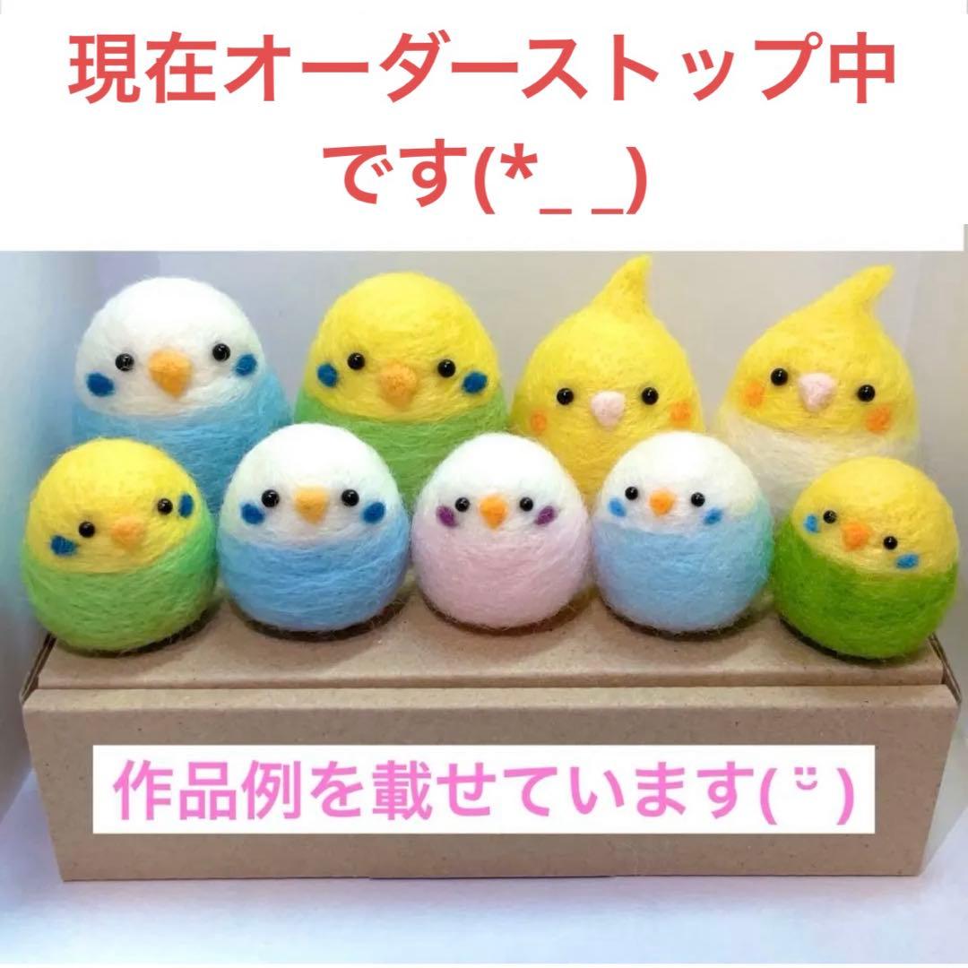 【現在オーダーストップ中】羊毛フェルト セキセイインコ ハンドメイド 羊毛フェルトのセキセイインコ【オーダーメイド】 - NYANCHI08'S