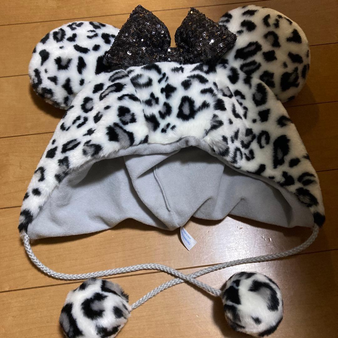 ディズニーファンキャップヒョウ柄白ホワイト - メルカリ