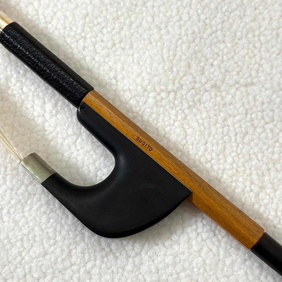杉藤 SUGITO コントラバス弓 No.650 中古良品 箱付き 杉藤 SUGITO