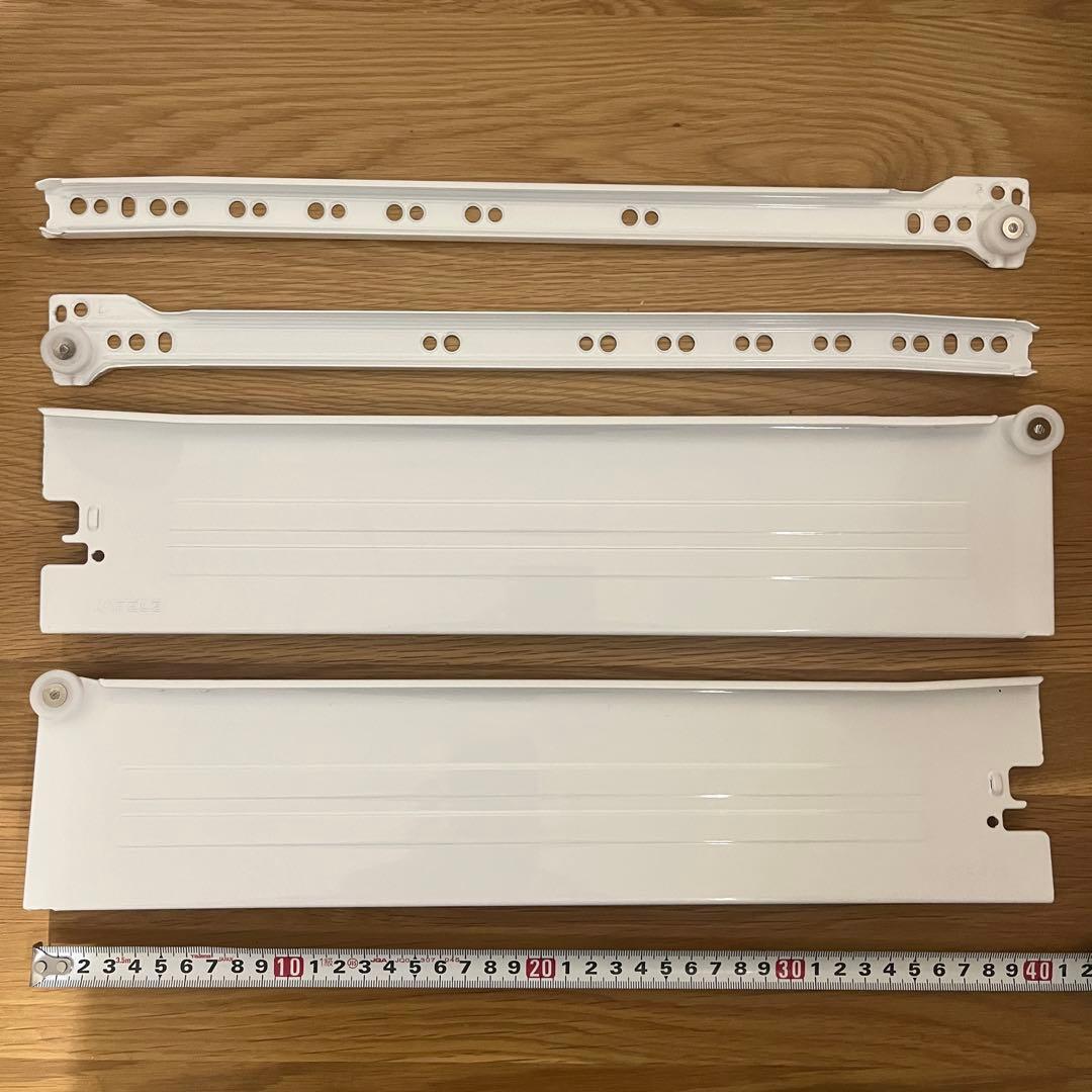 ミカド MICADO 互換 キッチン スライドレール 40cm 左右セット - メルカリ