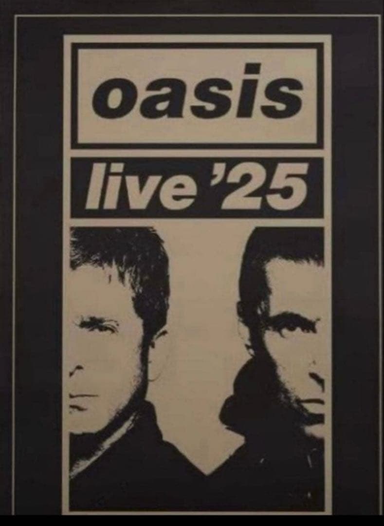 新品未開封】oasis live'25 ポスター Gold Half Face - メルカリ