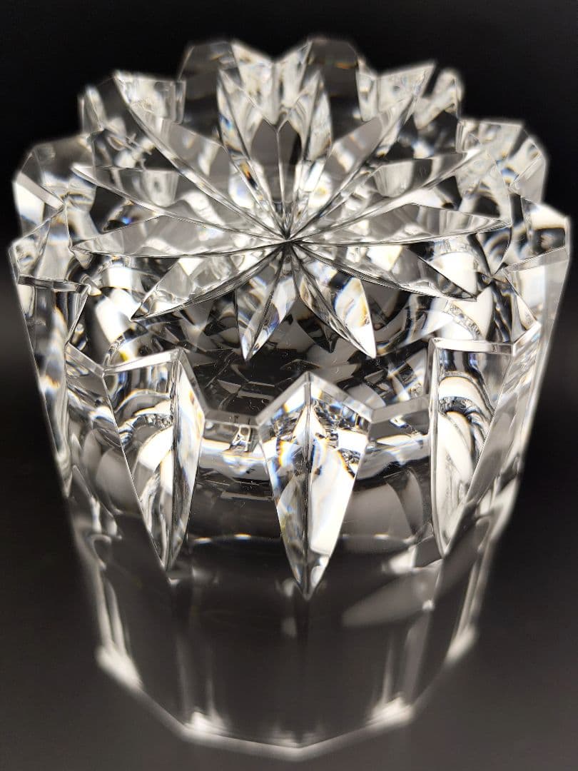 超希少品✦ホヤクリスタル HOYA 佐々文夫サイン有（切子、江戸切子