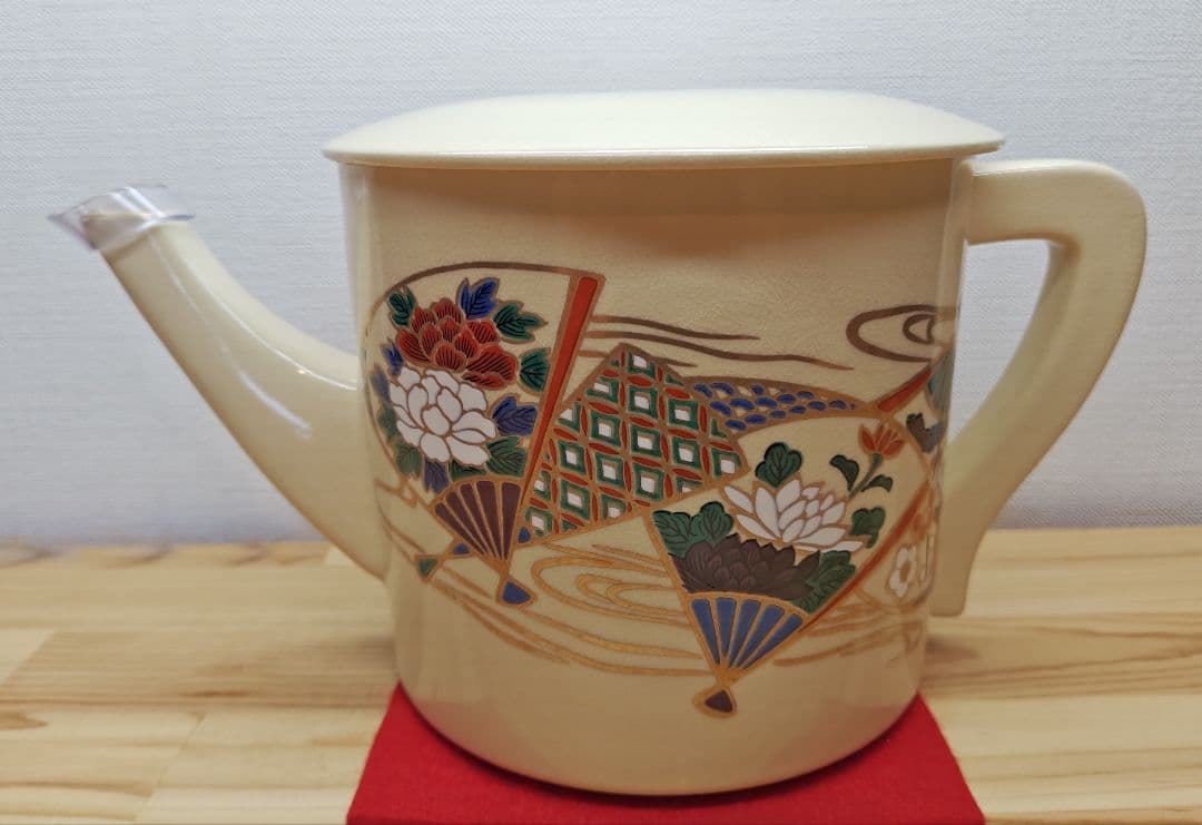 送料込【逢絢亭・新品】茶道具 水屋道具 片口水注 京焼 扇面流水 紙箱入り 逢絢亭・新品】茶道具 水屋道具 片口水注 京焼 扇面流水 紙箱入り