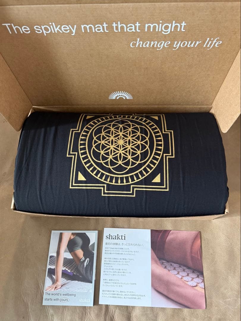 【正規品】shakti シャクティ　クラシックマット　ブラック　オリジナル Shakti Premium Acupressure Mat – Shakti Japan