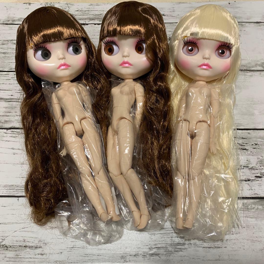 アイシードールカスタム 褐色/オープンマウス/首位置修正/ピアスつけ耳♡