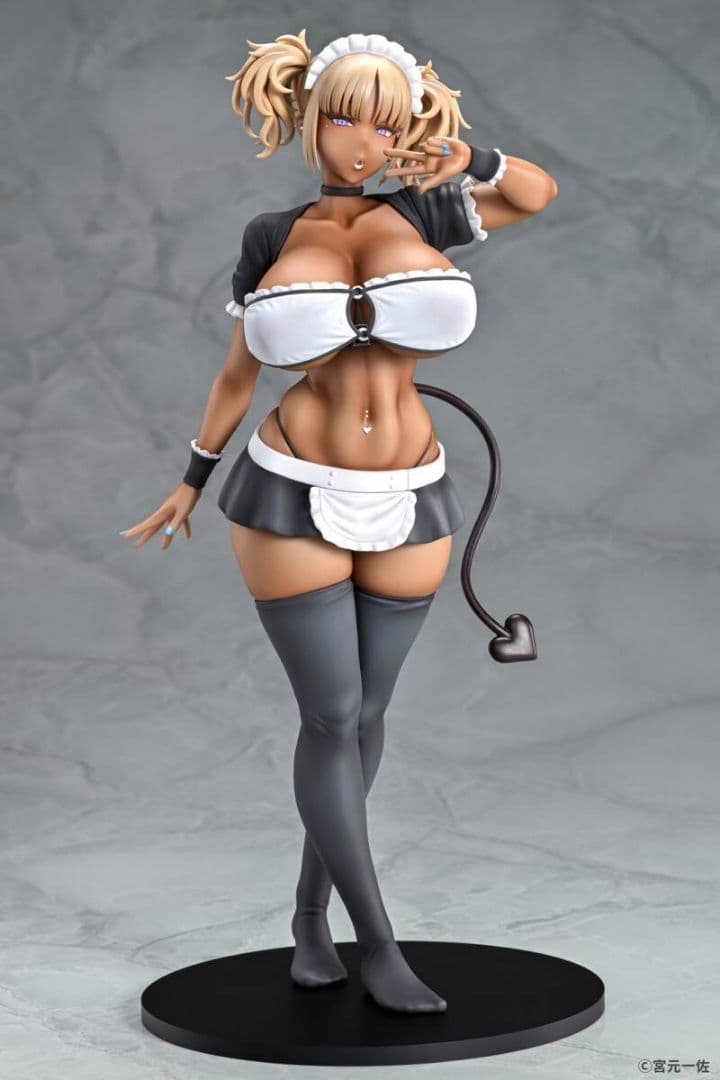 【セール】黒ギャルメイド淫魔 ここあ 1/6 フィギュア
