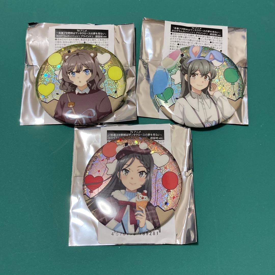 青ブタ 遊園地 缶バッジ 姫路紗良 美東美織 ミニスカサンタ - メルカリ