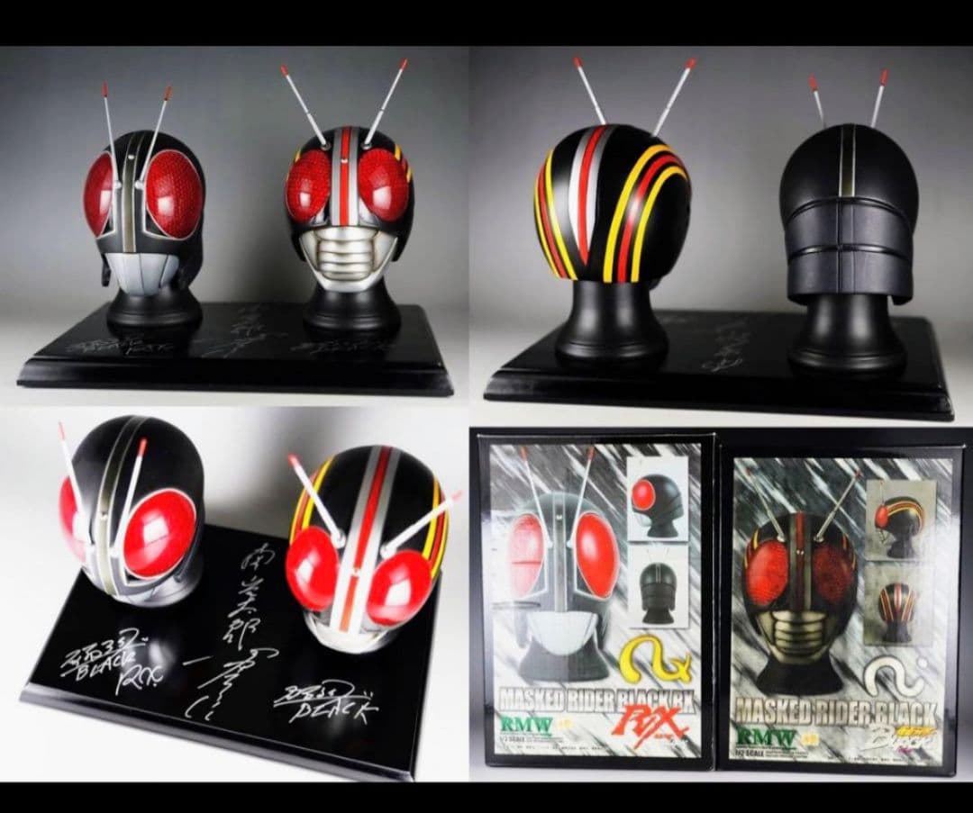 RMW 仮面ライダーRX 仮面ライダーBLACK 直筆サイン ライダーヒーローメモリアル「仮面ライダーBLACK RX・南光太郎」受注